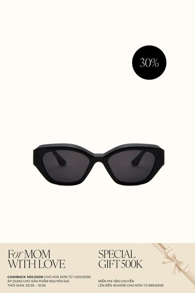Mắt Kính Floralpunk Arden Sunglasses - Black