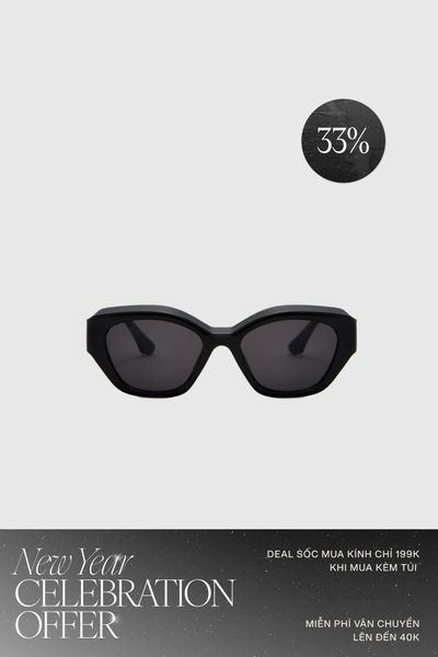 Mắt Kính Floralpunk Arden Sunglasses - Black