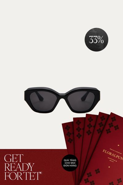 Mắt Kính Floralpunk Arden Sunglasses - Black