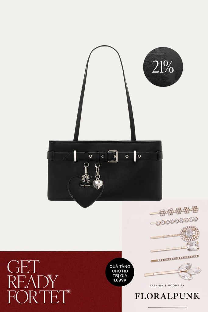 Túi Xách Floralpunk Belt Bag - Black