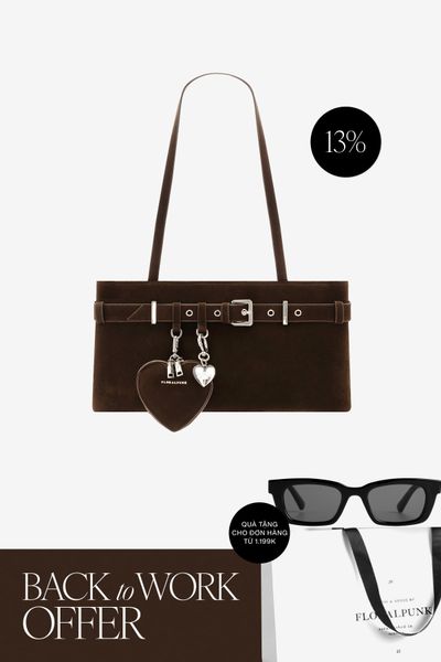 Túi Xách Floralpunk Belt Bag - Suede Brown