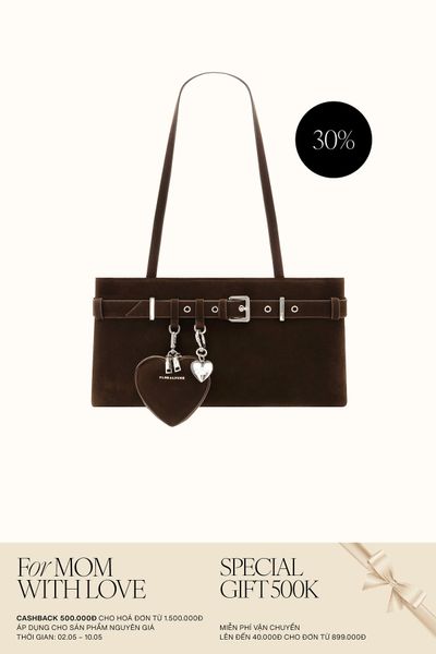 Túi Xách Floralpunk Belt Bag - Suede Brown