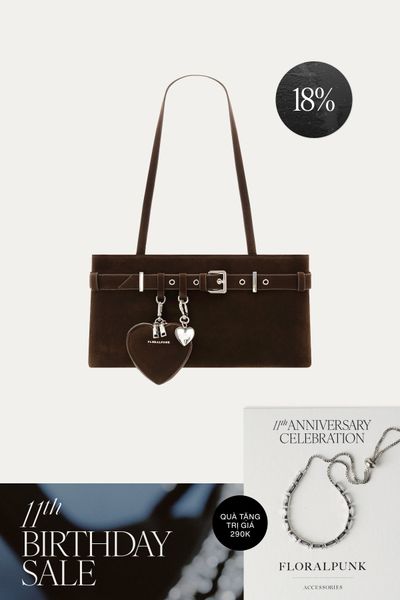 Túi Xách Floralpunk Belt Bag - Suede Brown