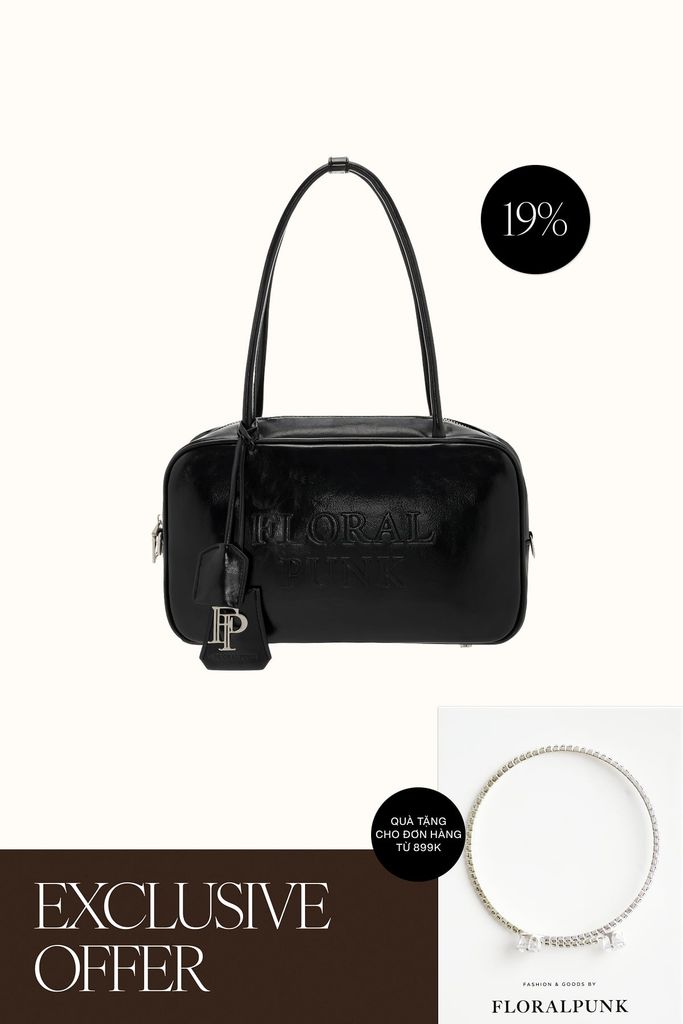 Túi Xách Floralpunk Berlin Briefcases Small - Black