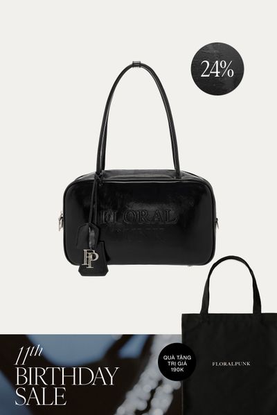 Túi Xách Floralpunk Berlin Briefcases Small - Black