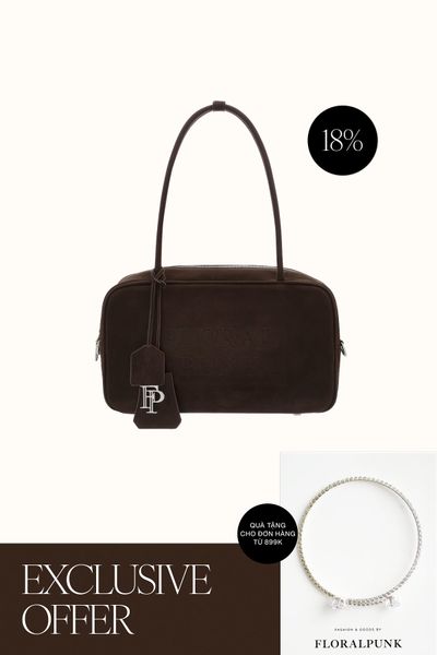 Túi Xách Floralpunk Berlin Briefcase Small - Suede Brown