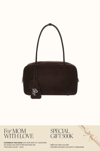Túi Xách Floralpunk Berlin Briefcase Small - Suede Brown