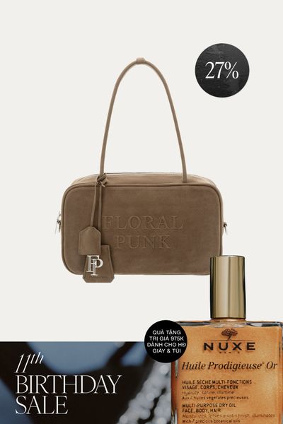 Túi Xách Floralpunk Berlin Briefcase Small - Suede Teddy