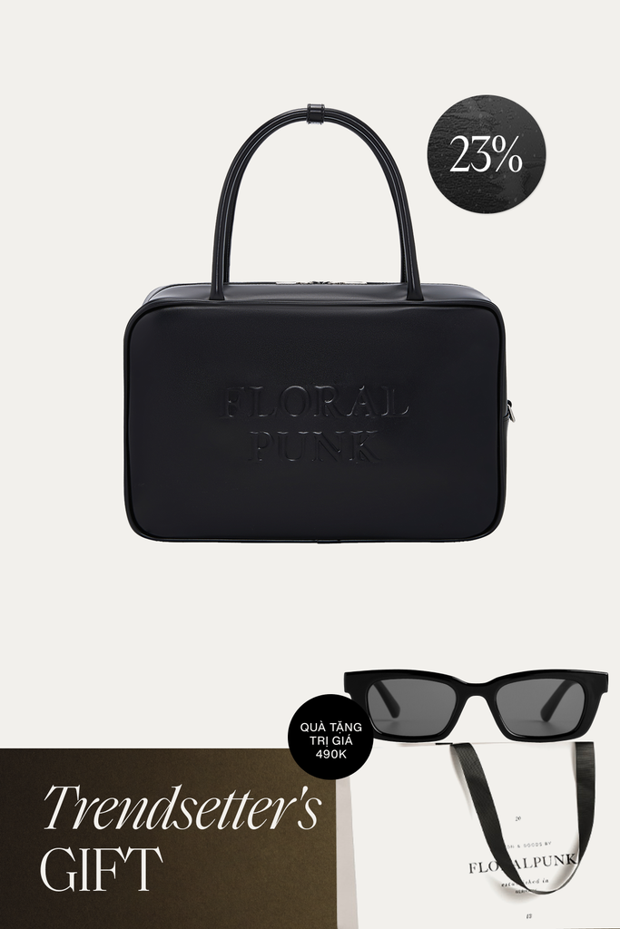 Túi Xách Florapunk Berlin Briefcase Bag - Black
