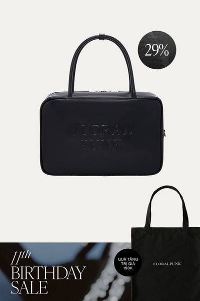 Túi Xách Florapunk Berlin Briefcase Bag - Black