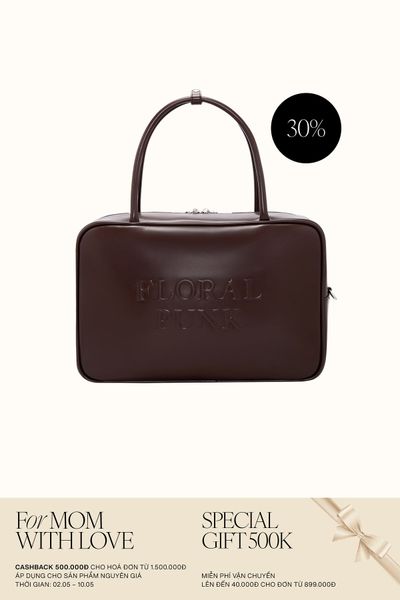 Túi Xách Floralpunk Berlin Briefcase Bag - Brown