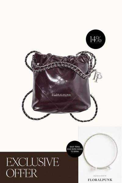 Túi Xách Floralpunk Brooklyn Mini Shopper - Plum