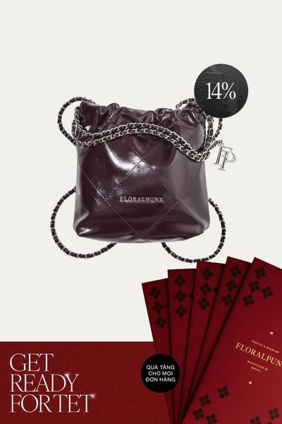 Túi Xách Floralpunk Brooklyn Mini Shopper - Plum