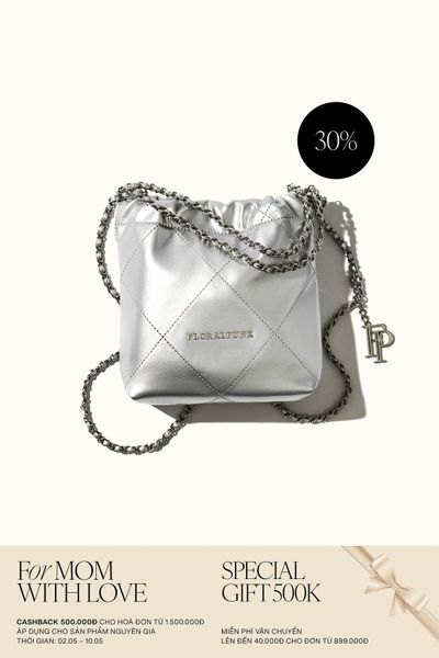Túi Xách Floralpunk Brooklyn Mini Shopper - Silver