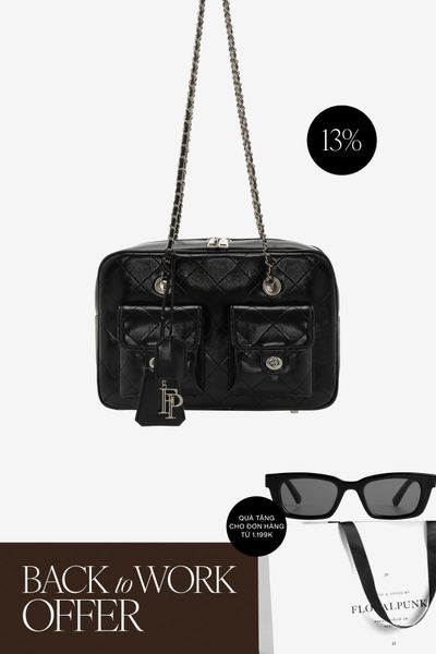 Túi Xách Floralpunk Brooklyn Pocket Box Bag - Black