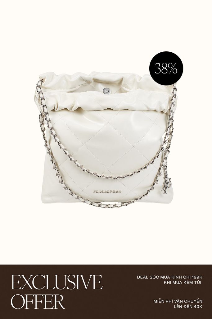 Túi Xách Floralpunk Brooklyn Shopper Quilted - White