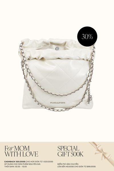 Túi Xách Floralpunk Brooklyn Shopper Quilted - White