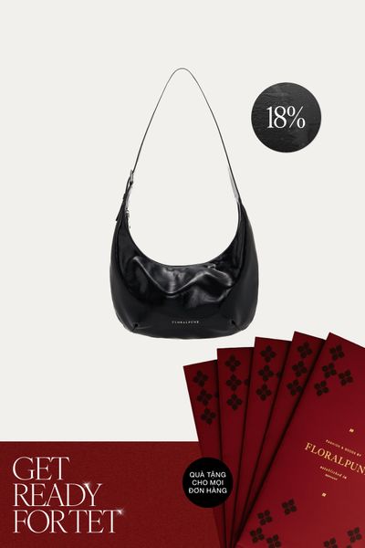 Túi Xách Floralpunk Brooklyn Slouchy - Black