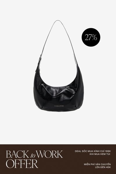 Túi Xách Floralpunk Brooklyn Slouchy - Black