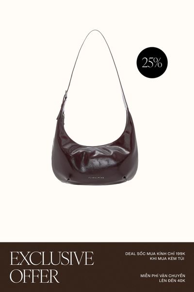 Túi Xách Floralpunk Brooklyn Slouchy Plum