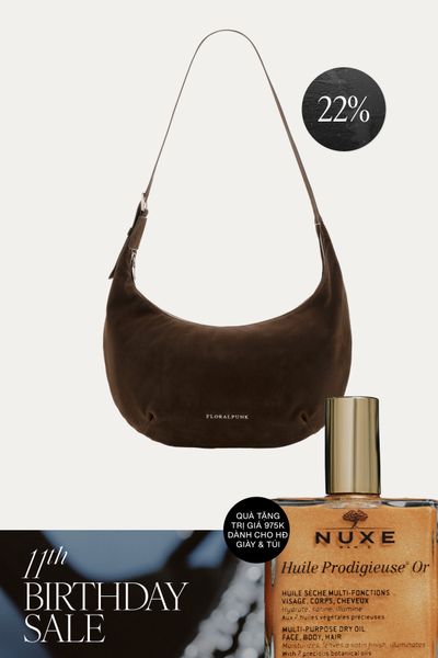 Túi Xách Floralpunk Brooklyn Slouchy - Suede Brown