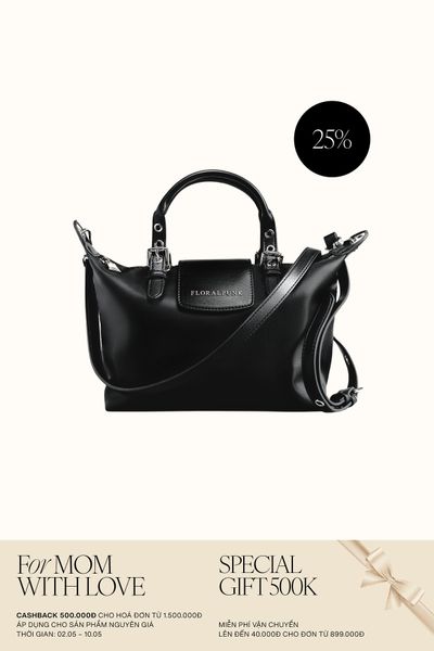 Túi Xách Floralpunk City Shopper Small - Black