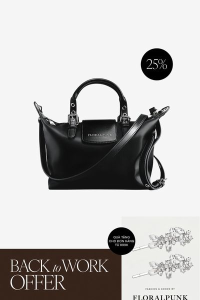 Túi Xách Floralpunk City Shopper Small - Black
