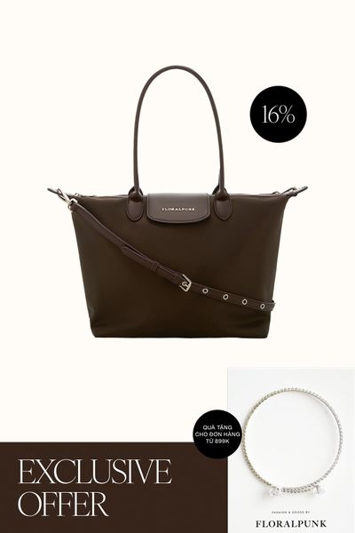 Túi Xách Floralpunk City Tote Bag - Brown