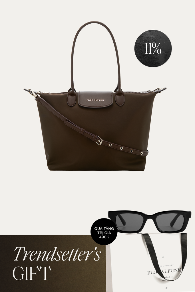 Túi Xách Floralpunk City Tote Bag - Brown