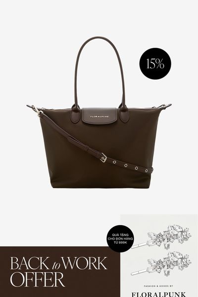 Túi Xách Floralpunk City Tote Bag - Brown