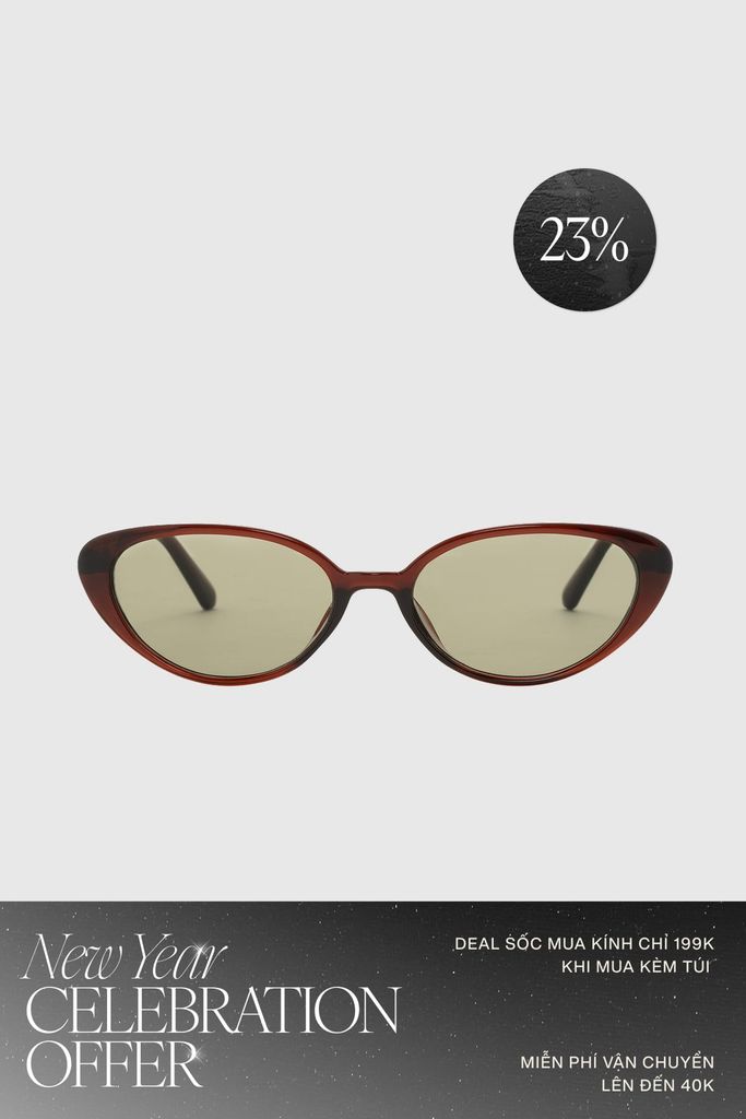 Mắt Kính Floralpunk Hallie Sunglasses - Tea