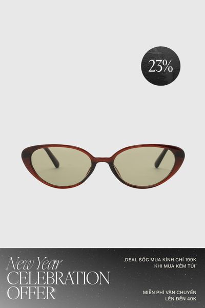 Mắt Kính Floralpunk Hallie Sunglasses - Tea