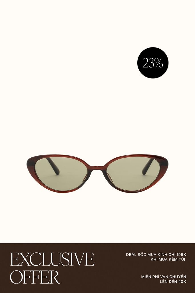 Mắt Kính Floralpunk Hallie Sunglasses - Tea