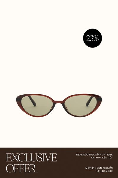 Mắt Kính Floralpunk Hallie Sunglasses - Tea