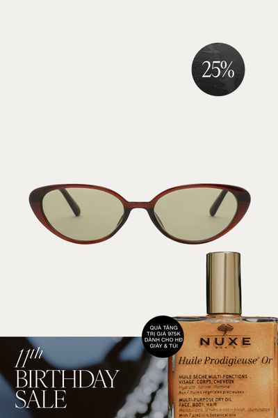 Mắt Kính Floralpunk Hallie Sunglasses - Tea