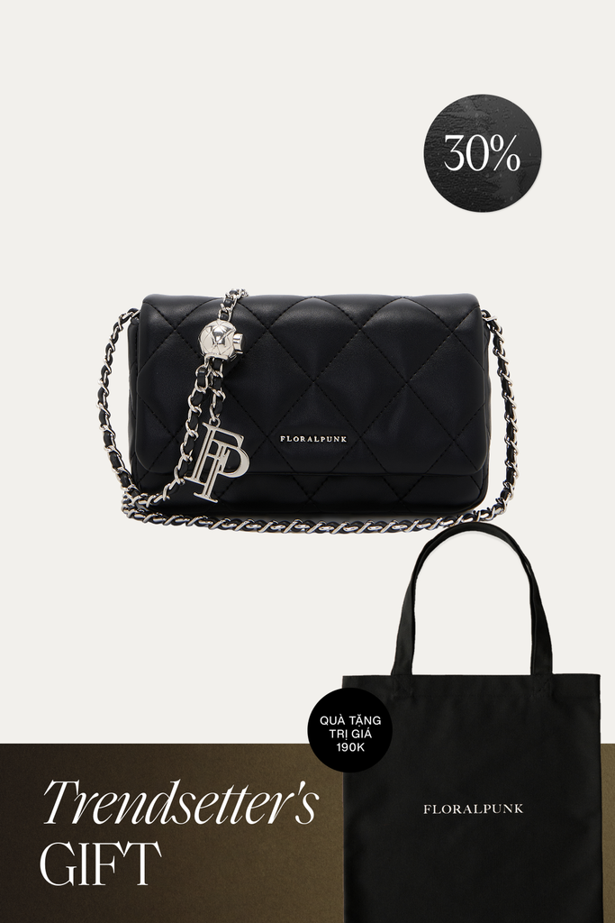 Túi Xách Floralpunk Ivy Chain Bag - Black