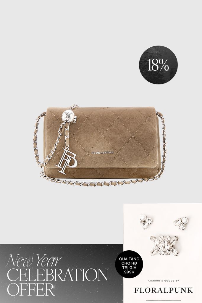 Túi Xách Floralpunk Ivy Chain Bag - Suede