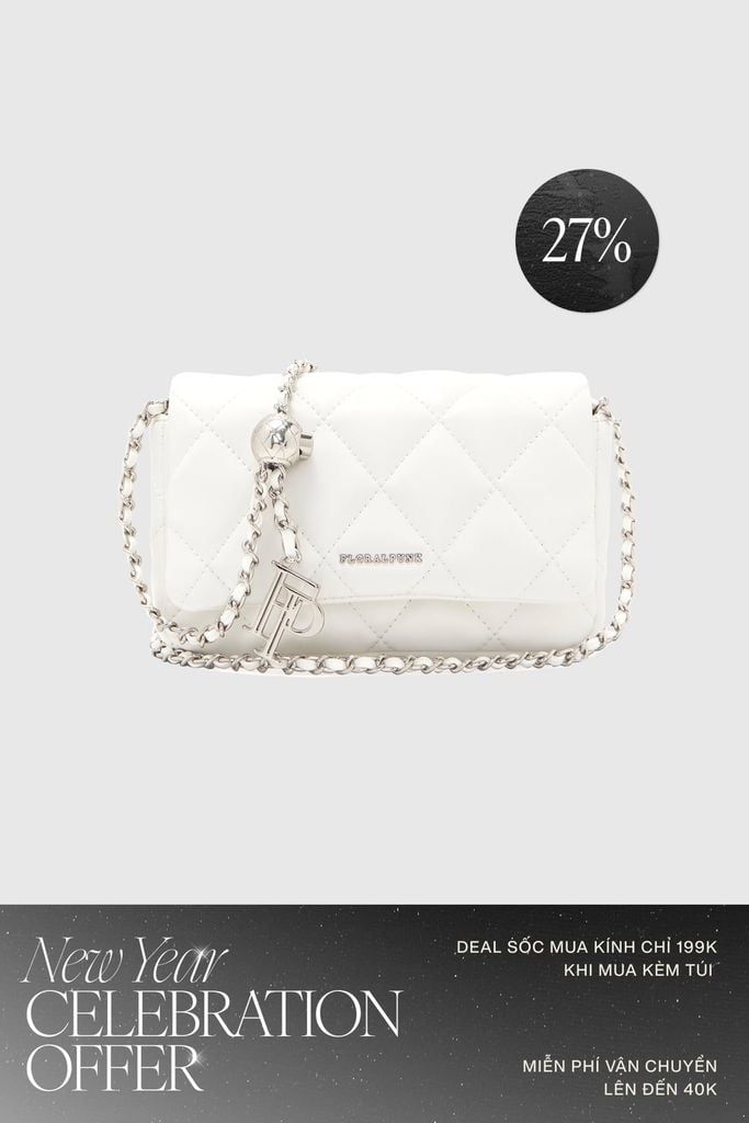 Túi Xách Floralpunk Ivy Chain Bag - White