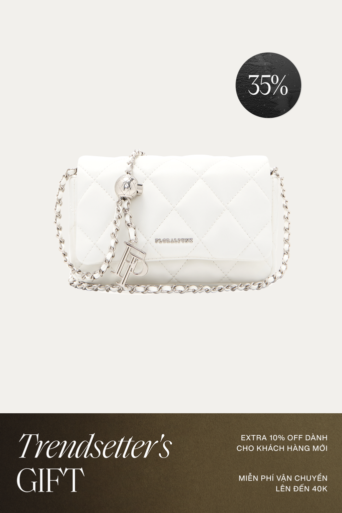 Túi Xách Floralpunk Ivy Chain Bag - White