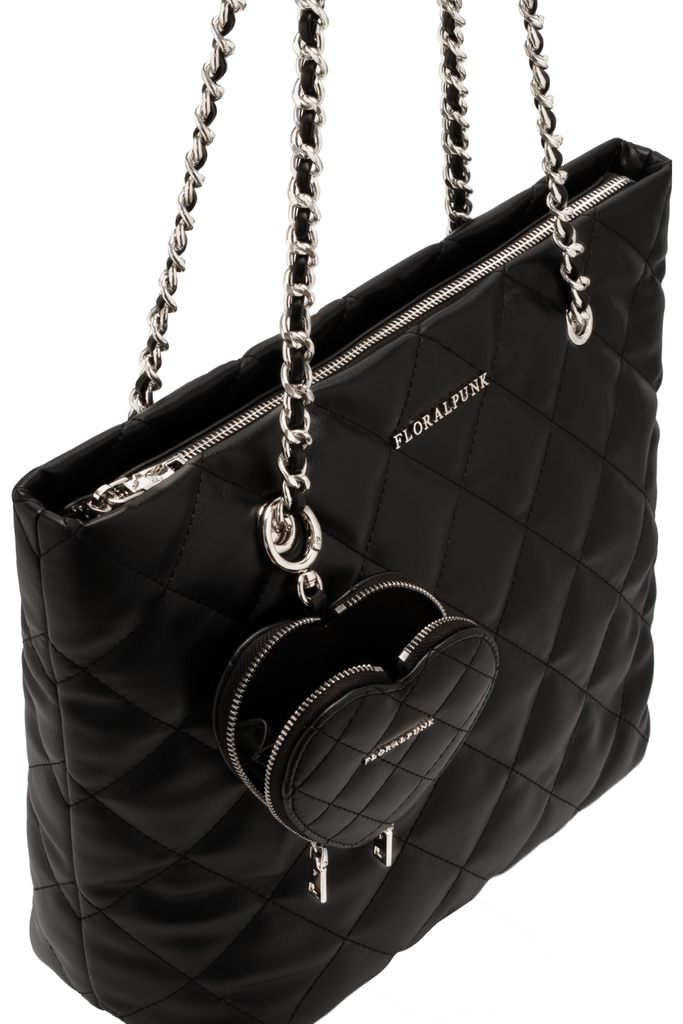 Ivy Chain Tote - Black