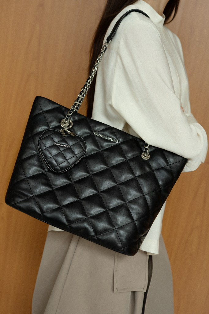 Ivy Chain Tote - Black