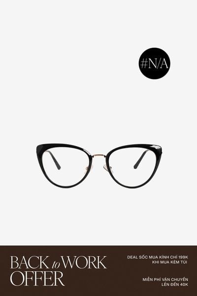 Mắt Kính Floralpunk Kaia Black Glasses