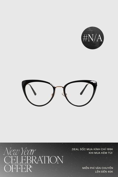 Mắt Kính Floralpunk Kaia Black Glasses