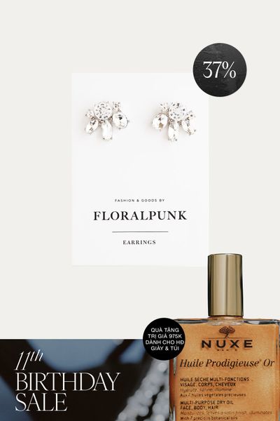 Bông Tai Floralpunk Ladybird Earrings