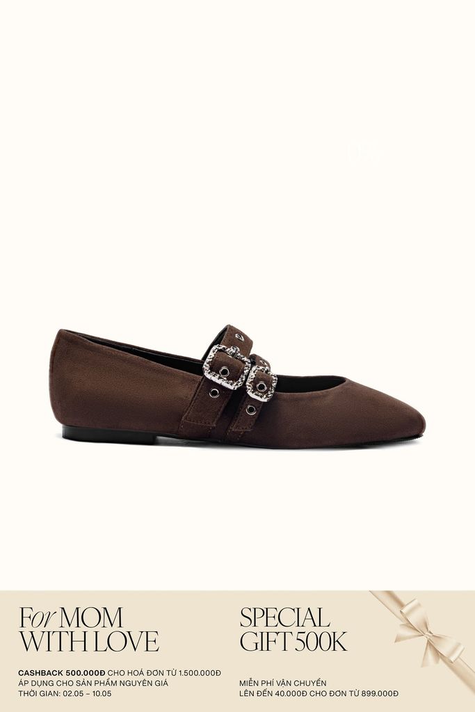 Giày Búp Bê Floralpunk Mary Ballerina Flats