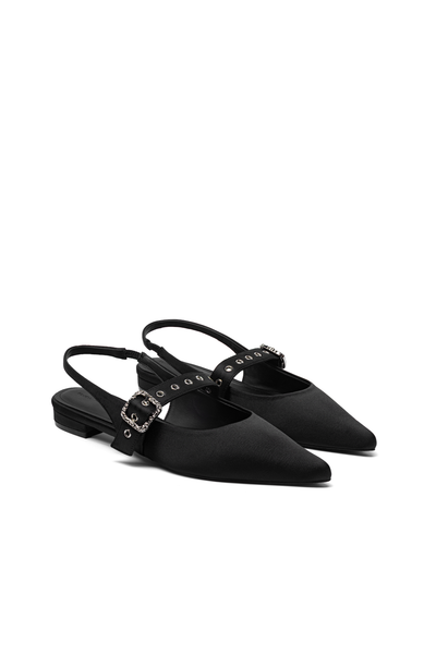 Giày Bệt Floralpunk Mary Pointy - Satin