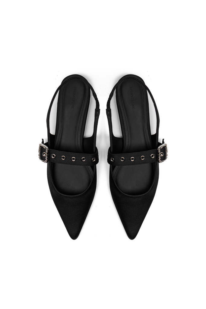 Giày Bệt Floralpunk Mary Pointy - Satin