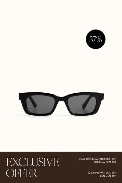 Mắt Kính Floralpunk Row Sunglasses - Black