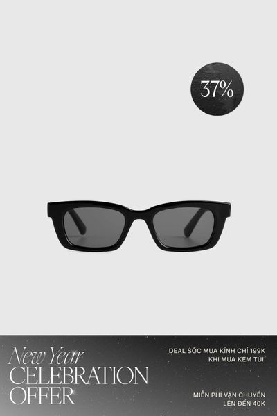 Mắt Kính Floralpunk Row Sunglasses - Black