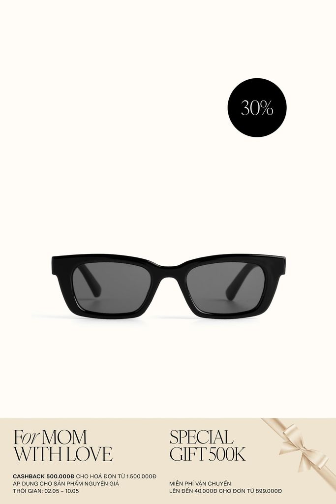 Mắt Kính Floralpunk Row Sunglasses - Black